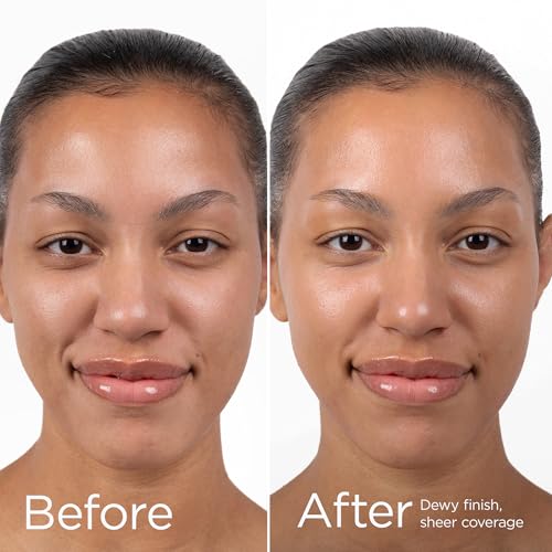 Close-up of texture highlighting hydration from EltaMD UV Daily Deep Tint