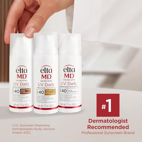 EltaMD UV Daily with hyaluronic-acid hydrates skin while SPF 40 protection