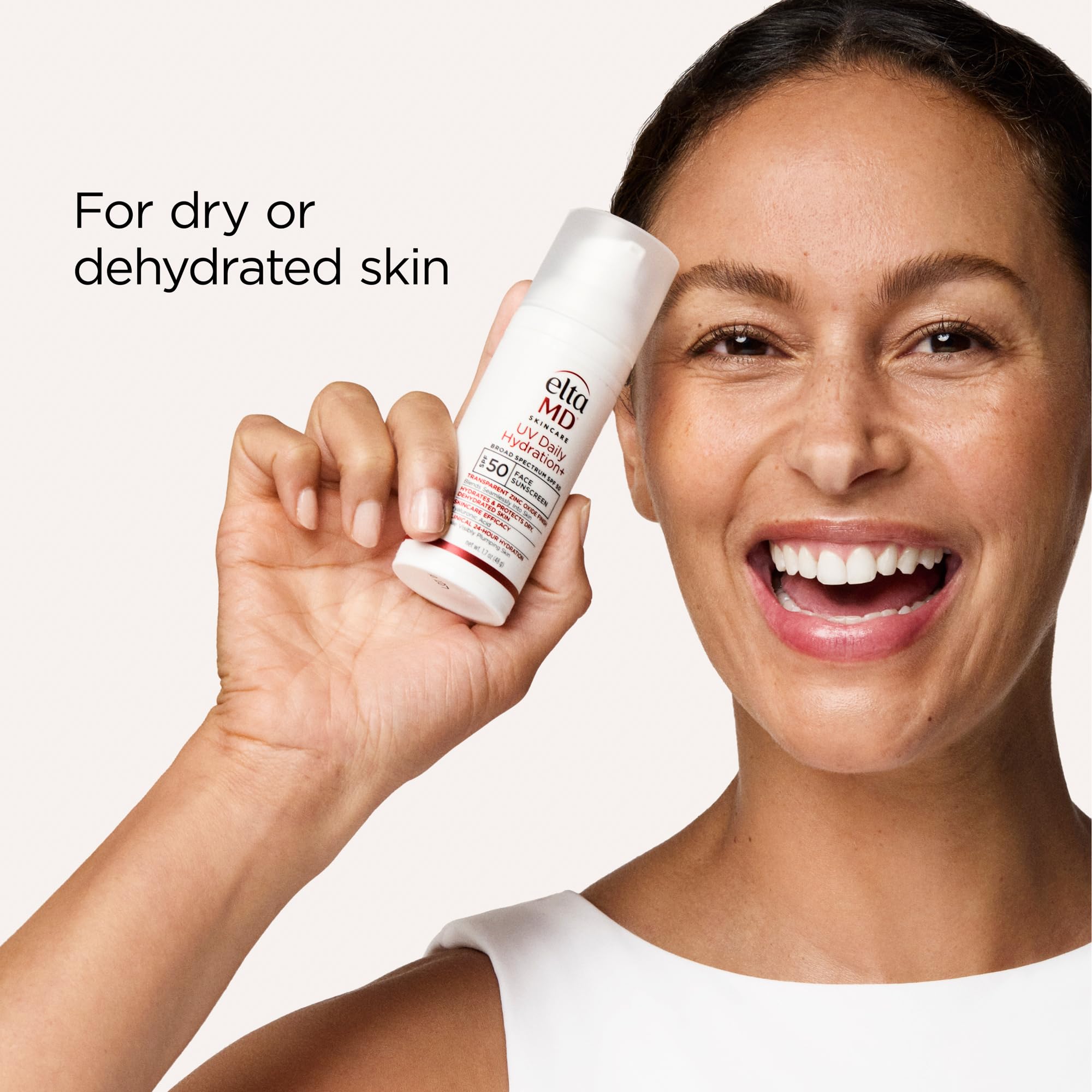 EltaMD UV Daily Hydration+ SPF 50 compact packaging for travel use.