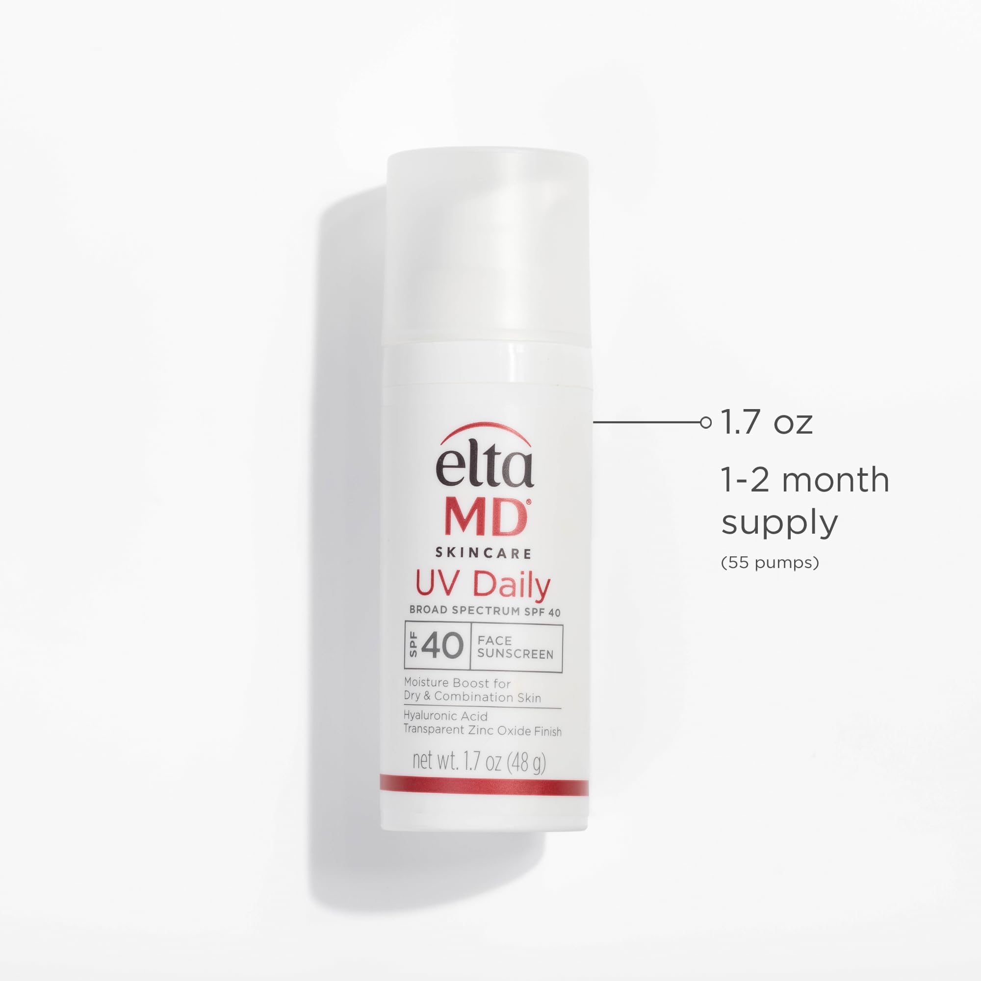 EltaMD UV Daily non-greasy absorption for makeup-ready skin