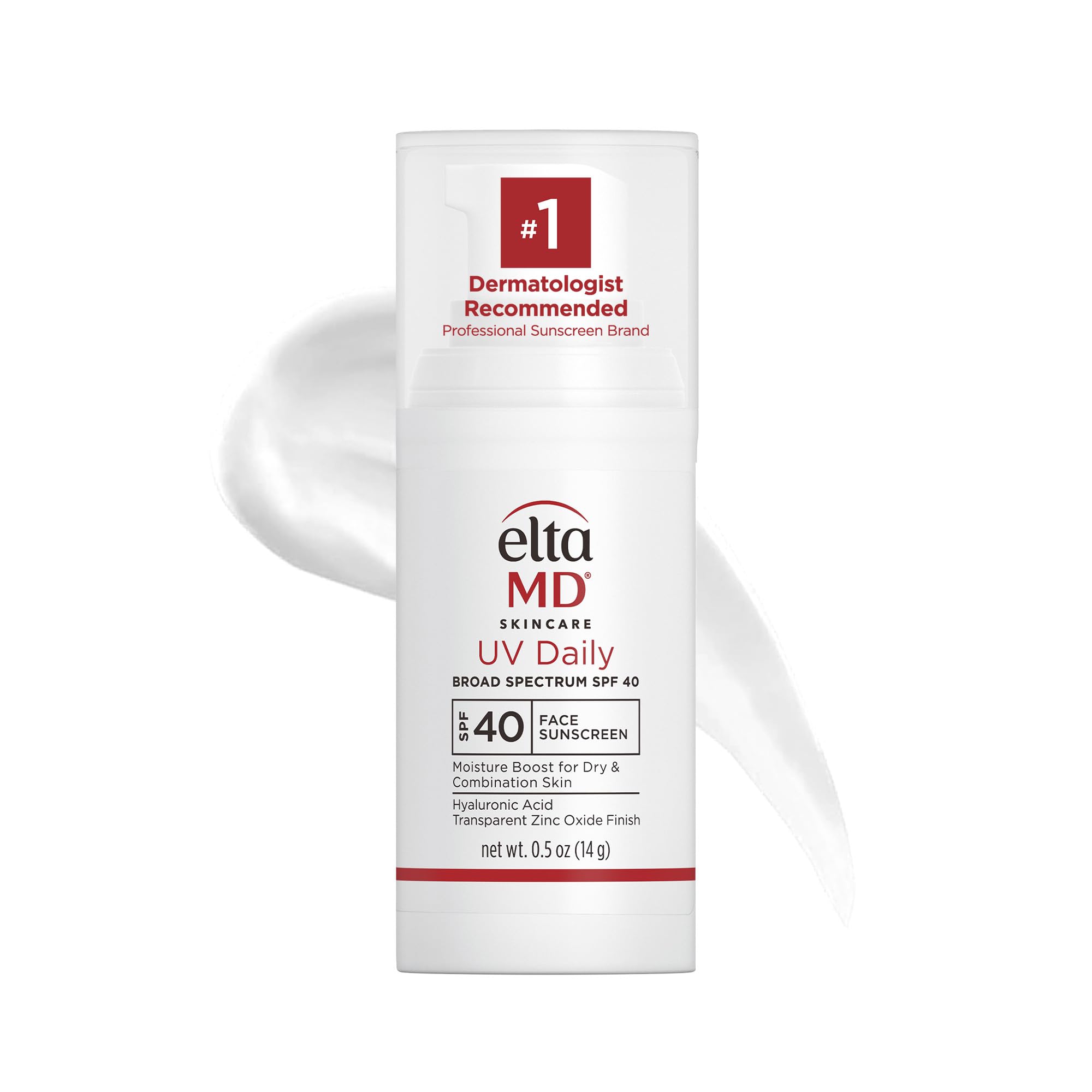 EltaMD UV Daily SPF 40 bottle showing hydrating sunscreen for daily use.