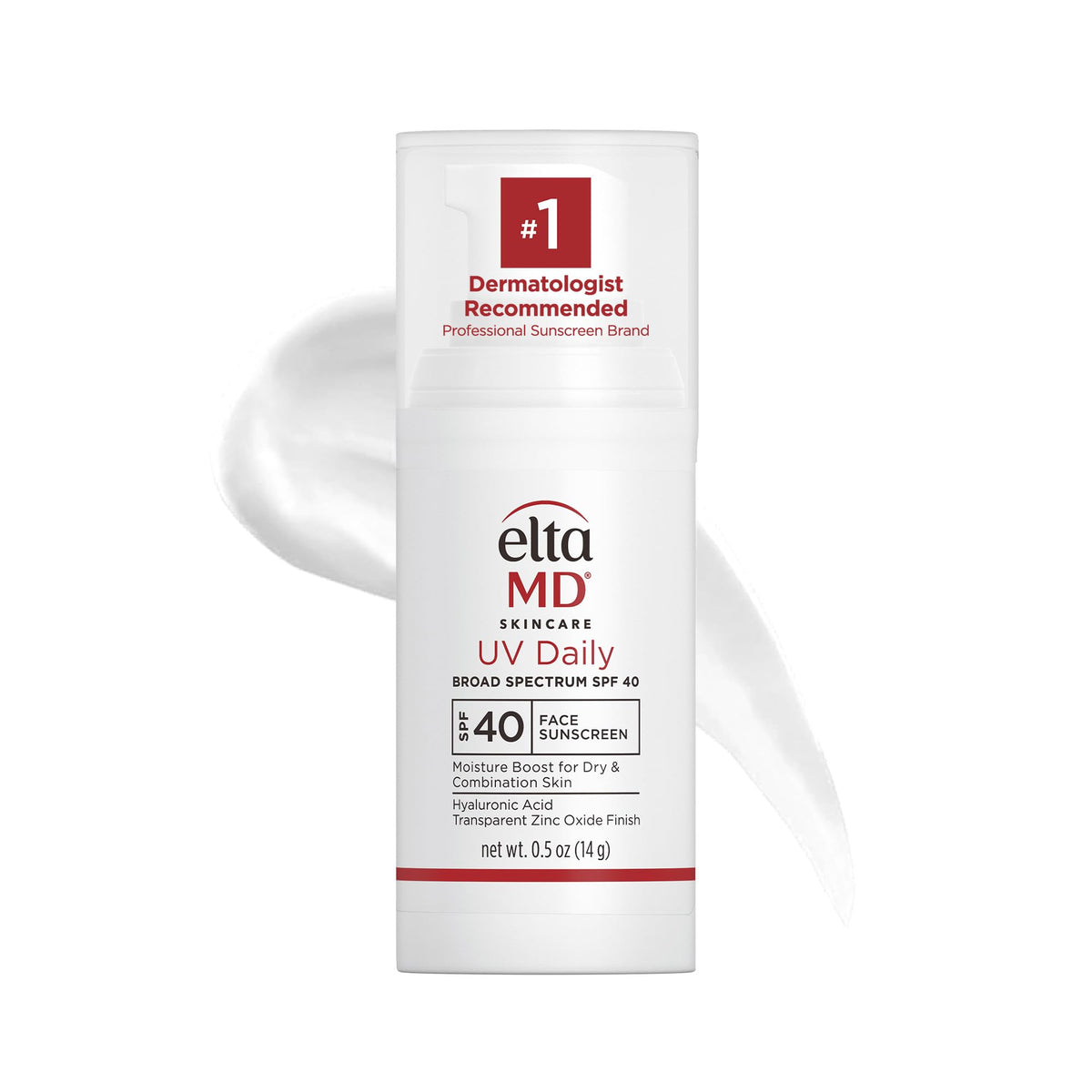 EltaMD UV Daily SPF 40 bottle showing hydrating sunscreen for daily use.