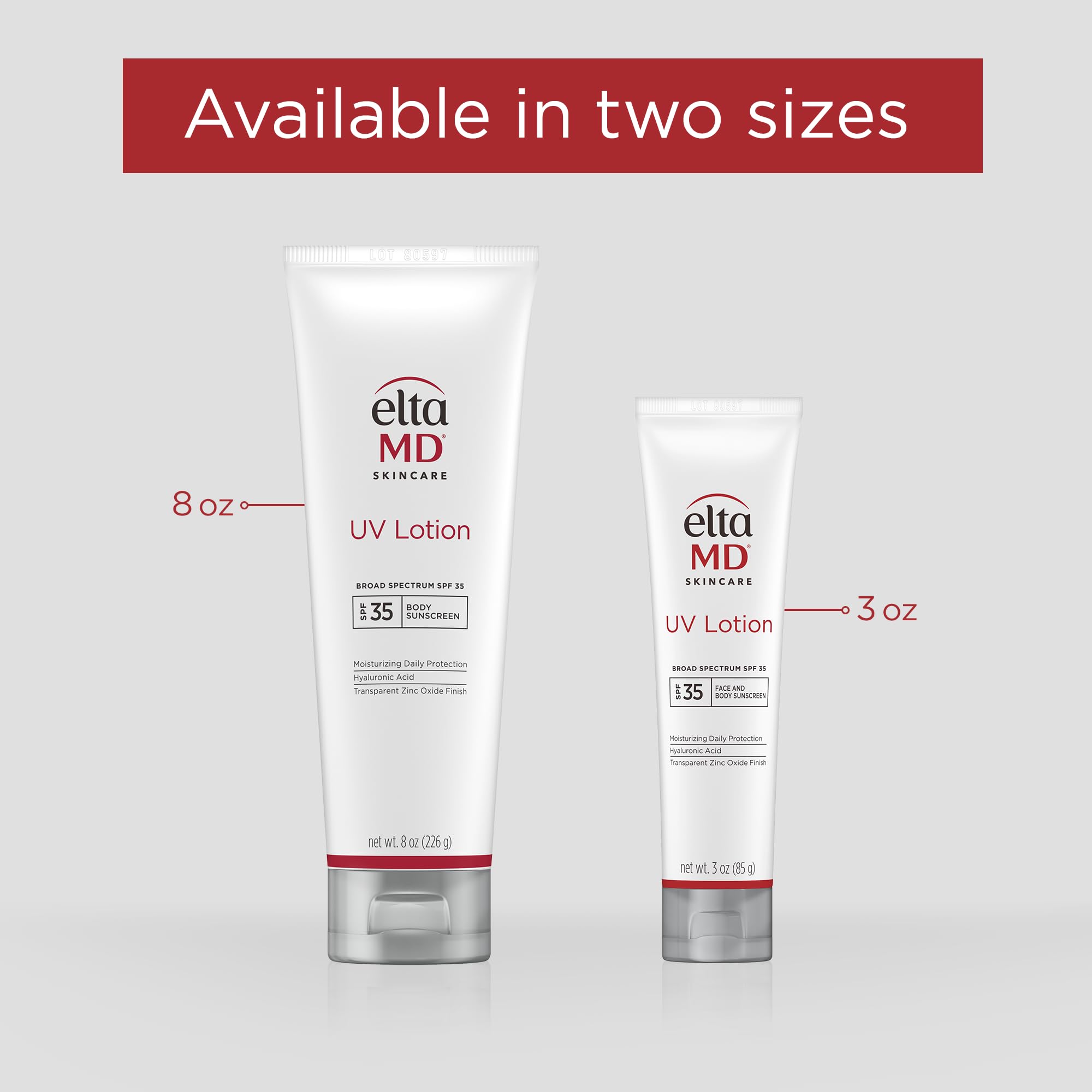 Hydration-boosting hyaluronic acid for daily body sunscreen.