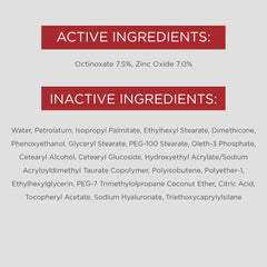 Transparent zinc oxide formula blends in evenly with no visible residue.