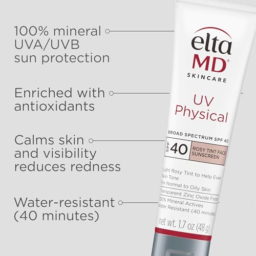 EltaMD UV Physical Rosy Tint on skin demonstrates seamless shade blending.