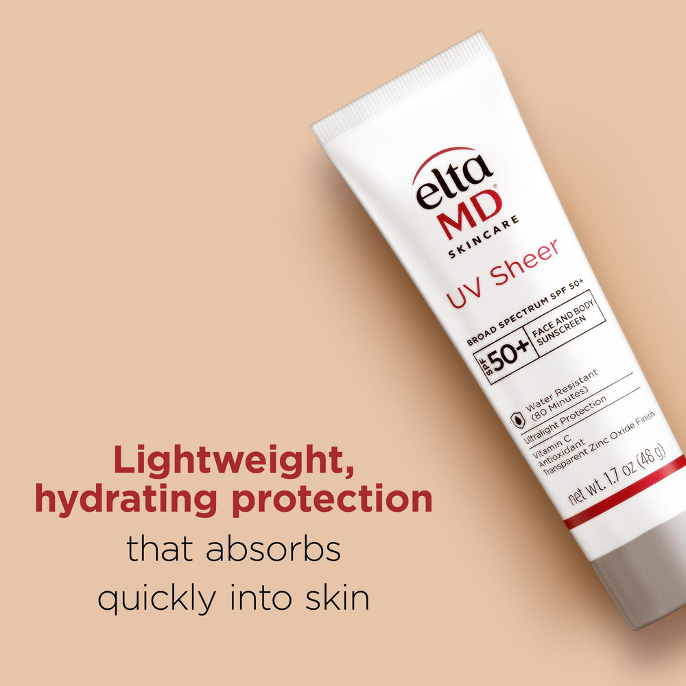 EltaMD UV Sheer demonstrates water resistance up to 80 minutes.
