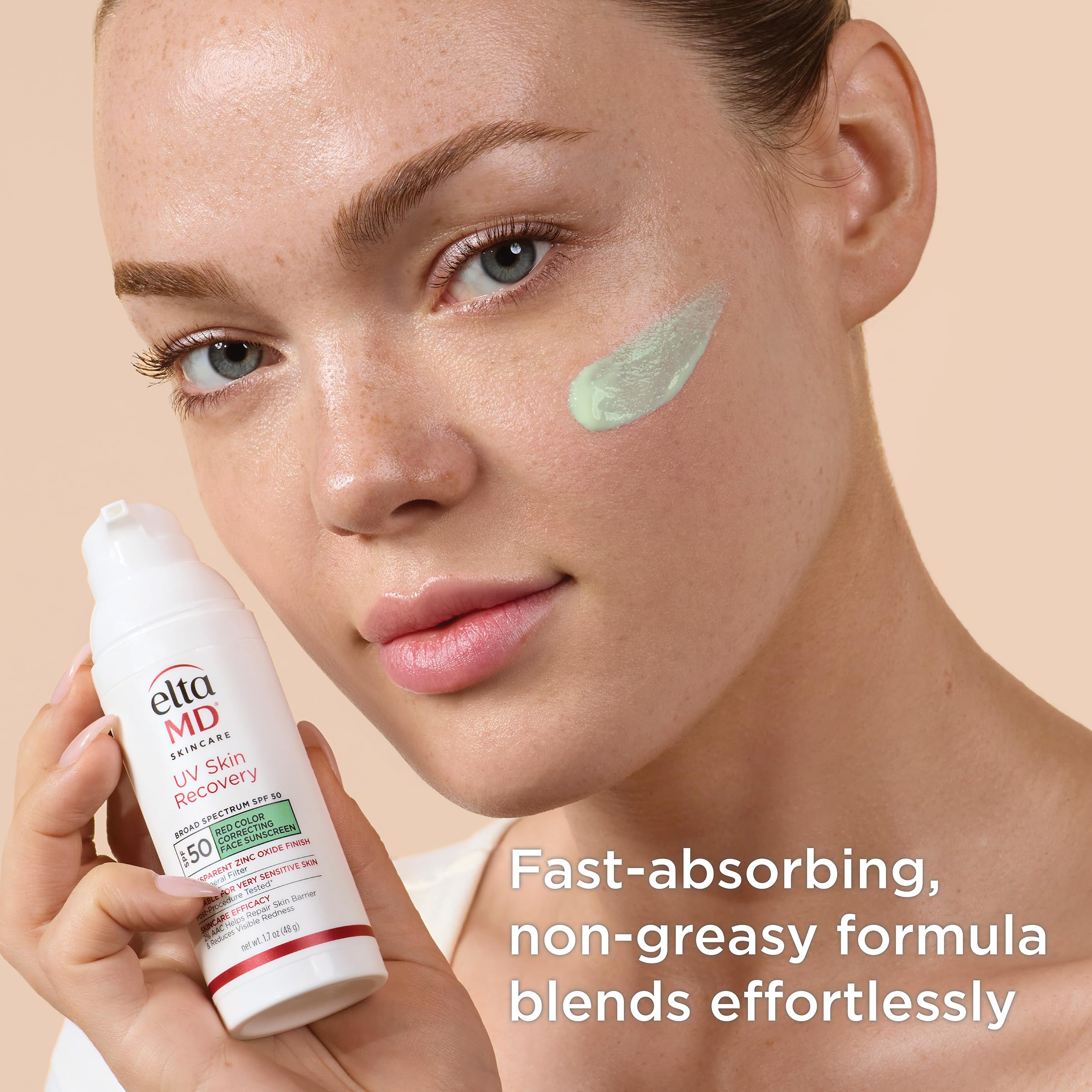 Rosacea-prone skin scenario with EltaMD UV Skin Recovery Green Tint