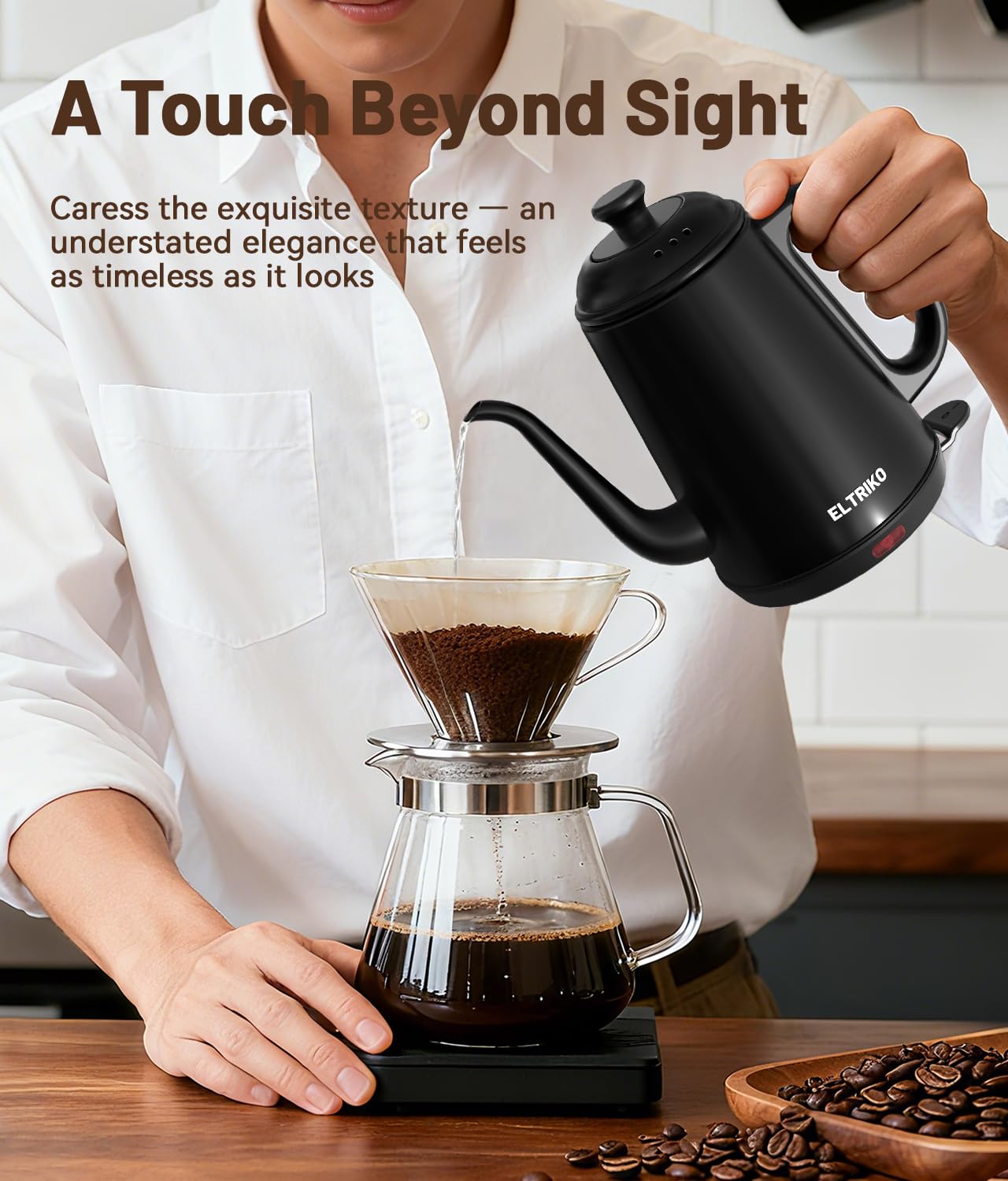ELTRIKO kettle auto shut-off for safe mornings