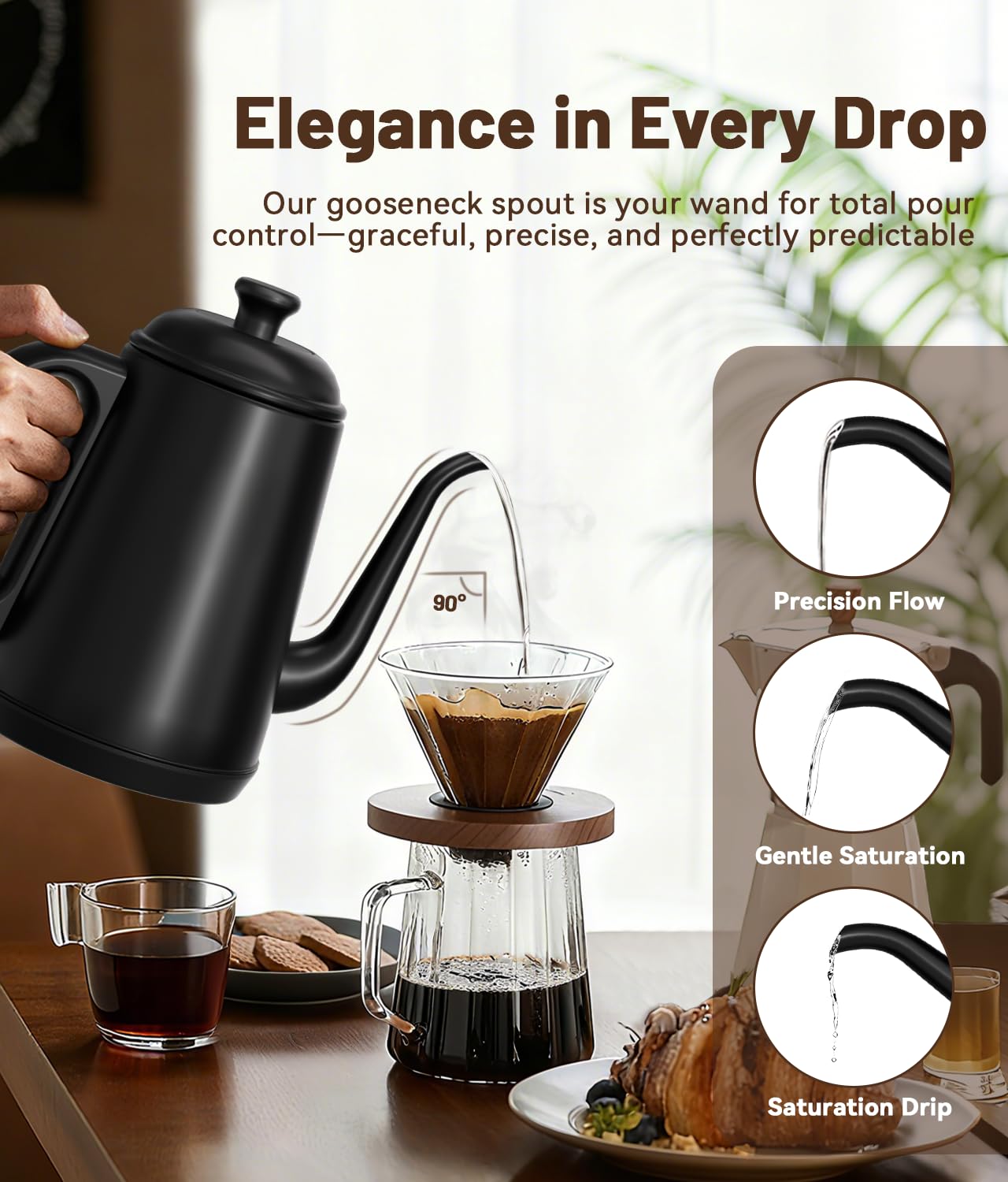 ELTRIKO kettle precision pour for consistent extraction