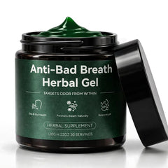 ELVERA Anti-Bad Breath Gel packaging promoting daily internal deodorant freshness.