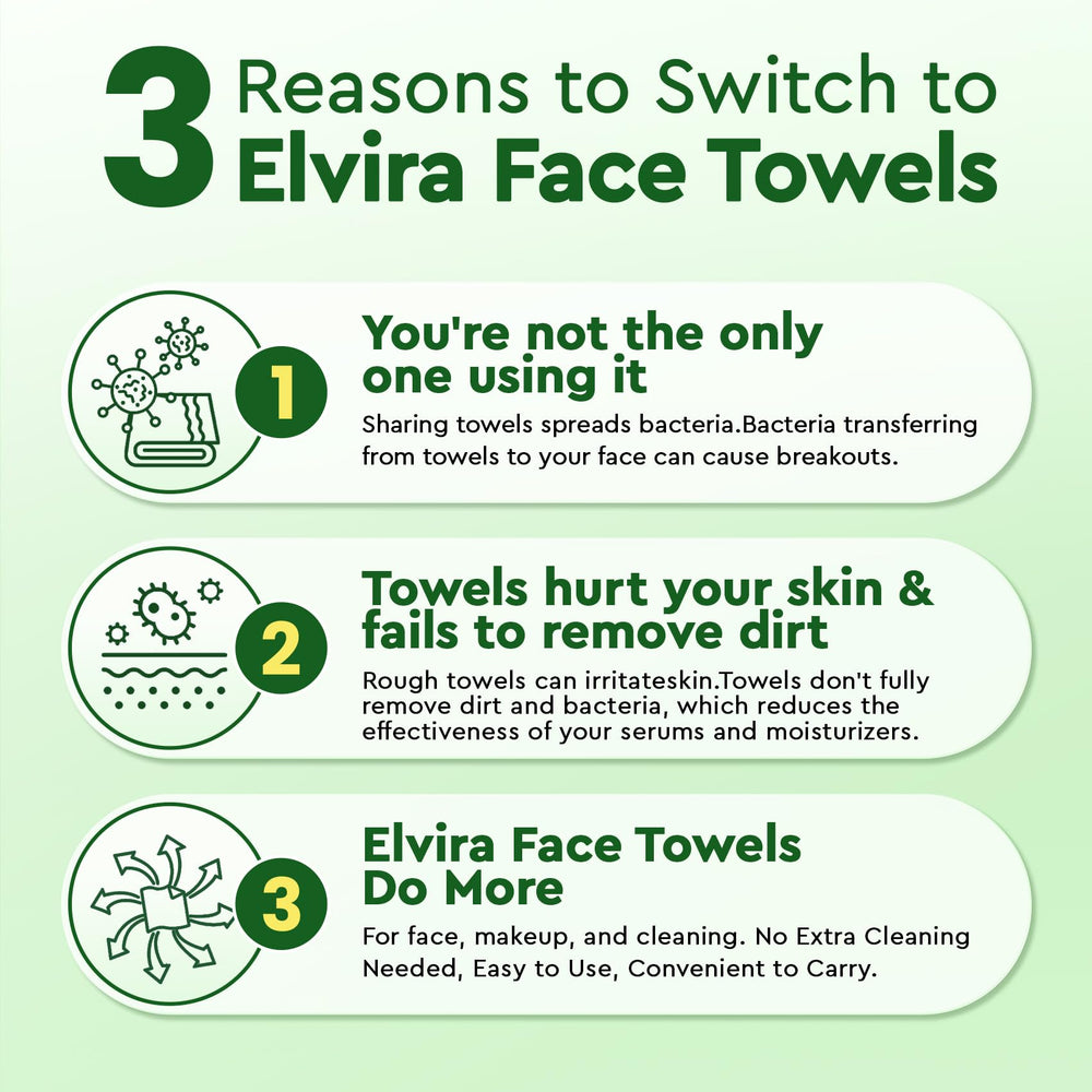 Elvira wipes are thick and absorbent for makeup removal