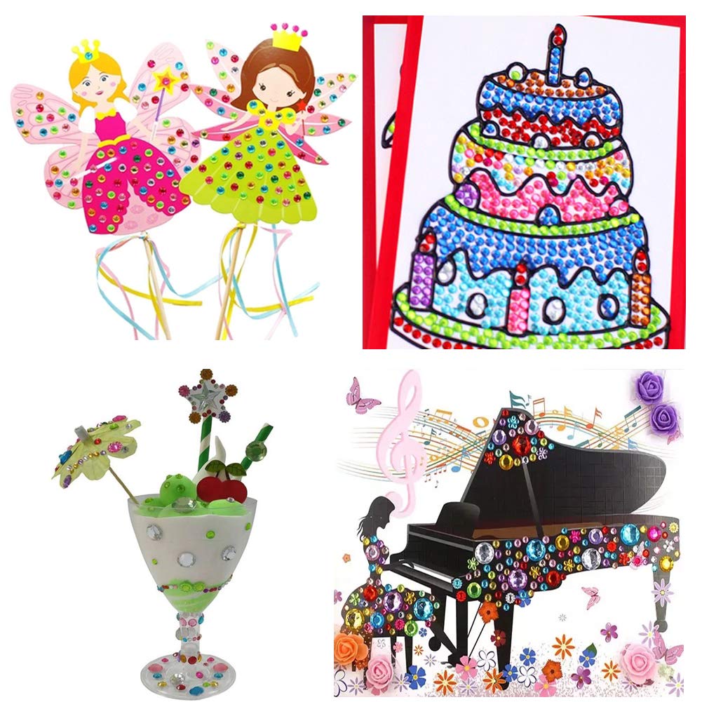 Elwish multicolor gems pack enhances party décor and DIY projects