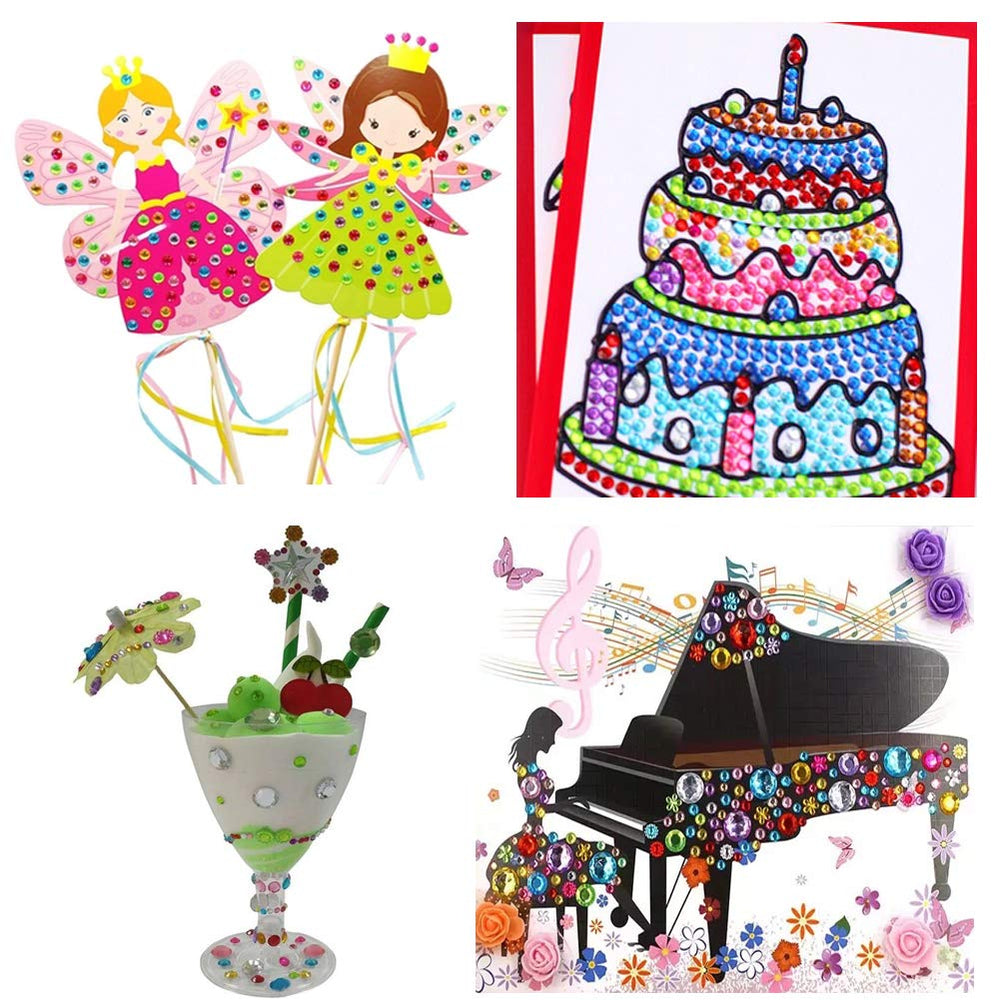Elwish multicolor gems pack enhances party décor and DIY projects