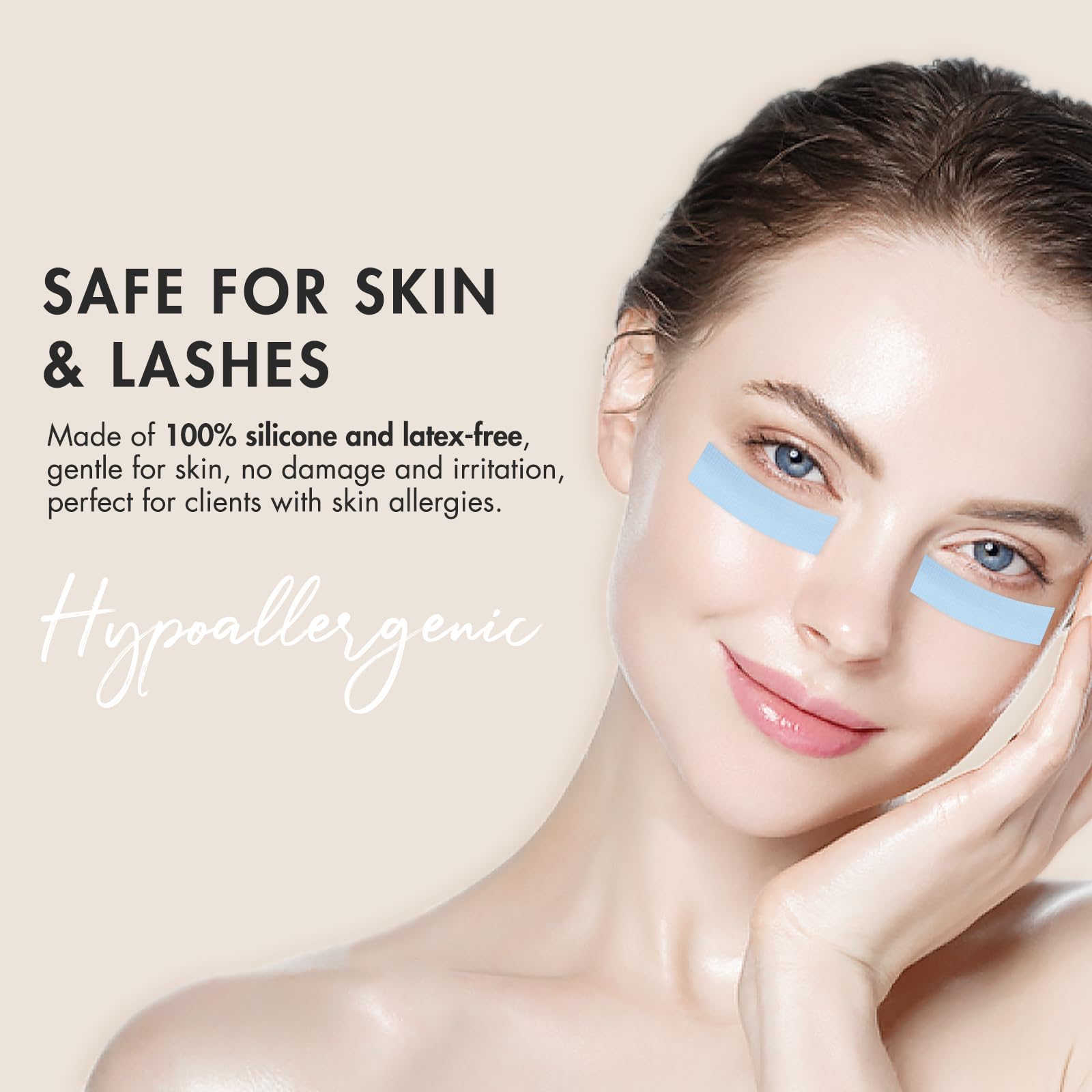 Embagol latex-free tape is skin-safe for sensitive clients.
