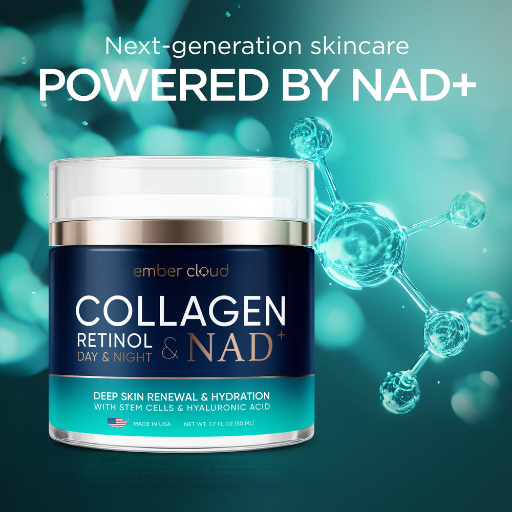 Made-in-USA label on Ember Cloud Collagen NAD+ Cream signaling US-made quality