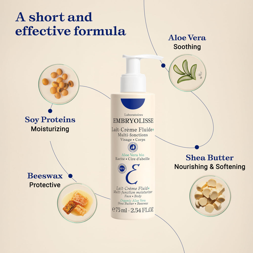 Embryolisse Lait Crème Fluid after-sun application soothes sun-exposed skin