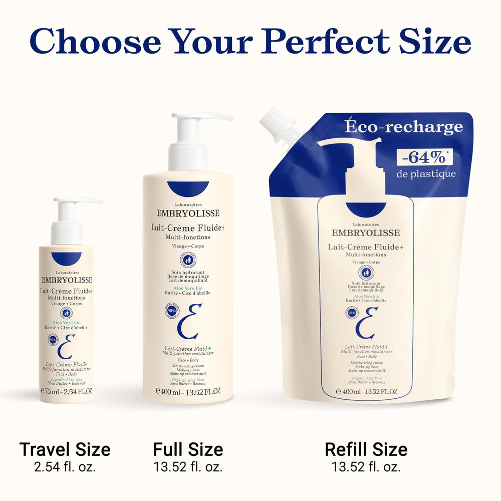 Embryolisse Lait Crème Fluid face-and-body usage highlights universal hydration
