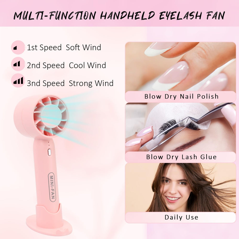 EMEDA cleansing brush and mascara brushes for thorough lash cleaning.