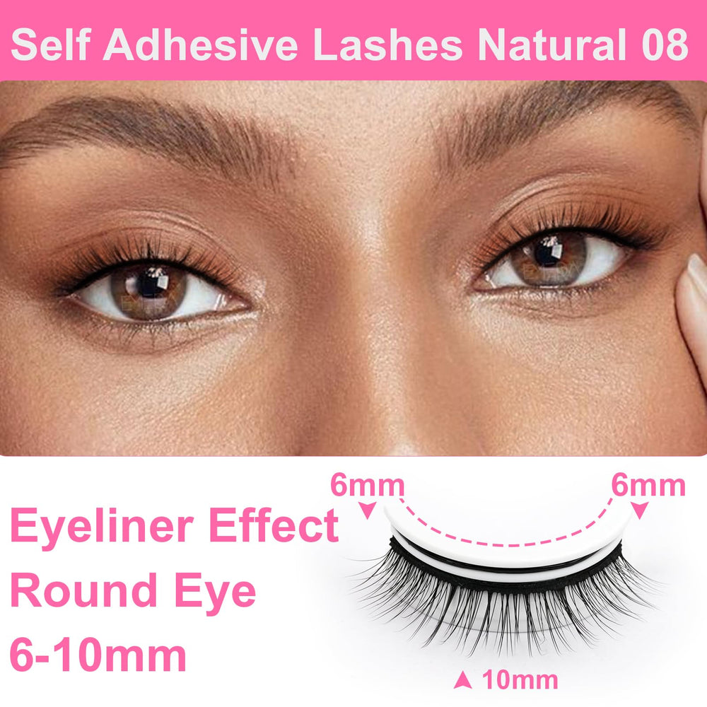 Beginner-friendly EMEDA lashes with simple glue-free application
