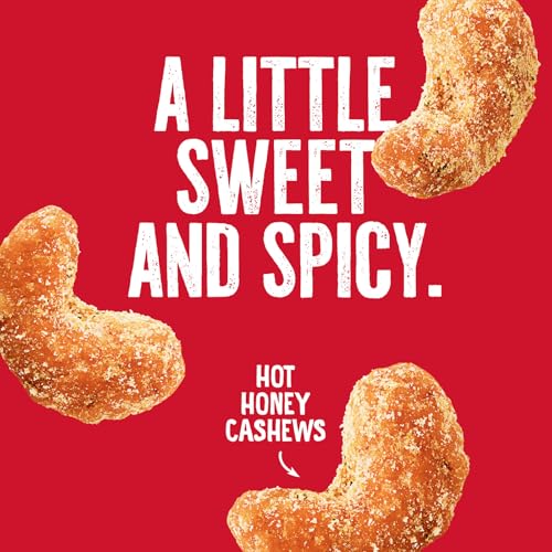 Emerald Hot Honey Cashews bag reseal demonstrates convenient on the go snacking.