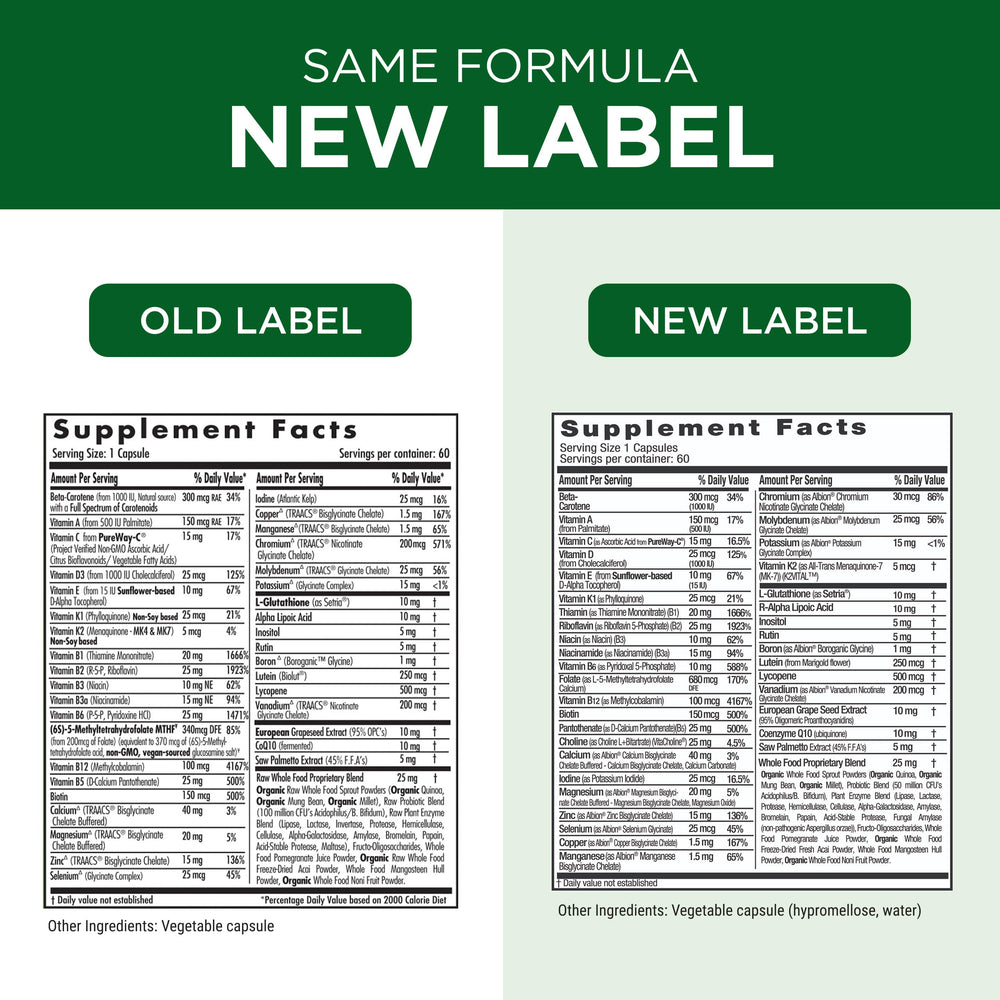Emerald Labs gluten-free seal on bottle highlighting allergen-friendly supplement.