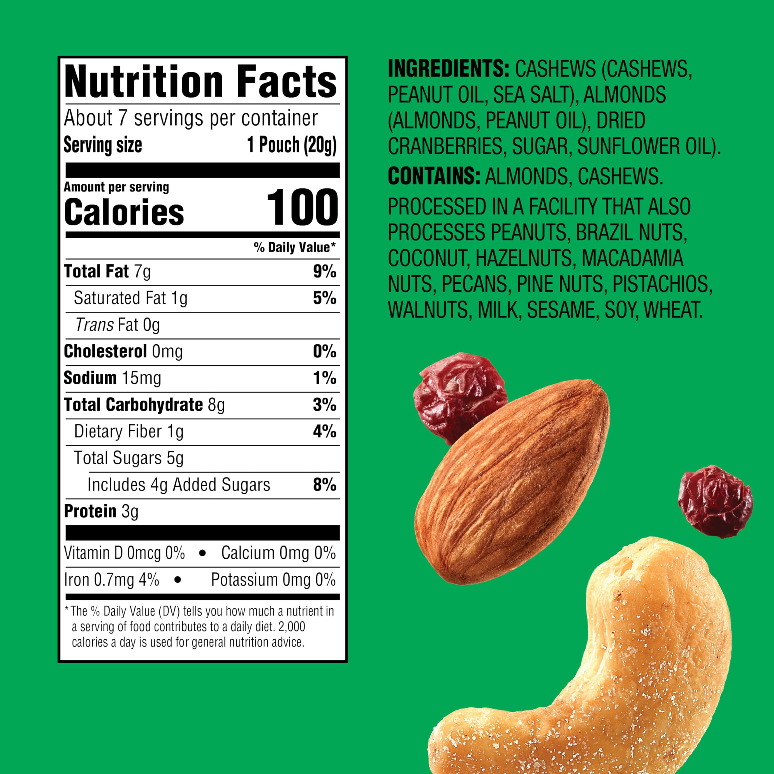 Emerald Nuts 100-calorie pack for controlled, on-the-go fueling.