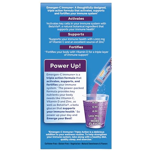 Emergen-C Antioxidants zinc and manganese support natural defenses.