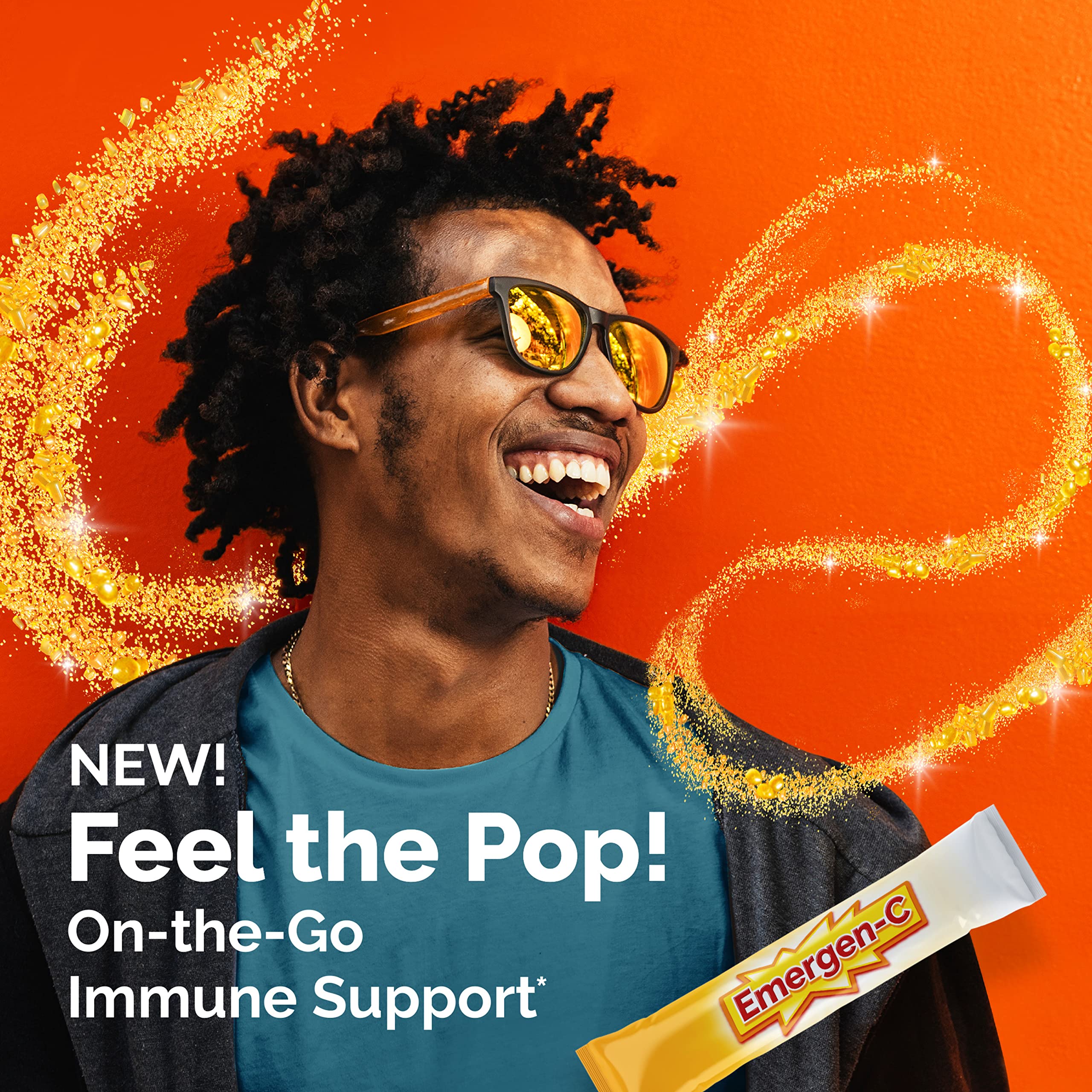 Emergen-C Crystals on-the-go packaging ideal for travel and daily routines