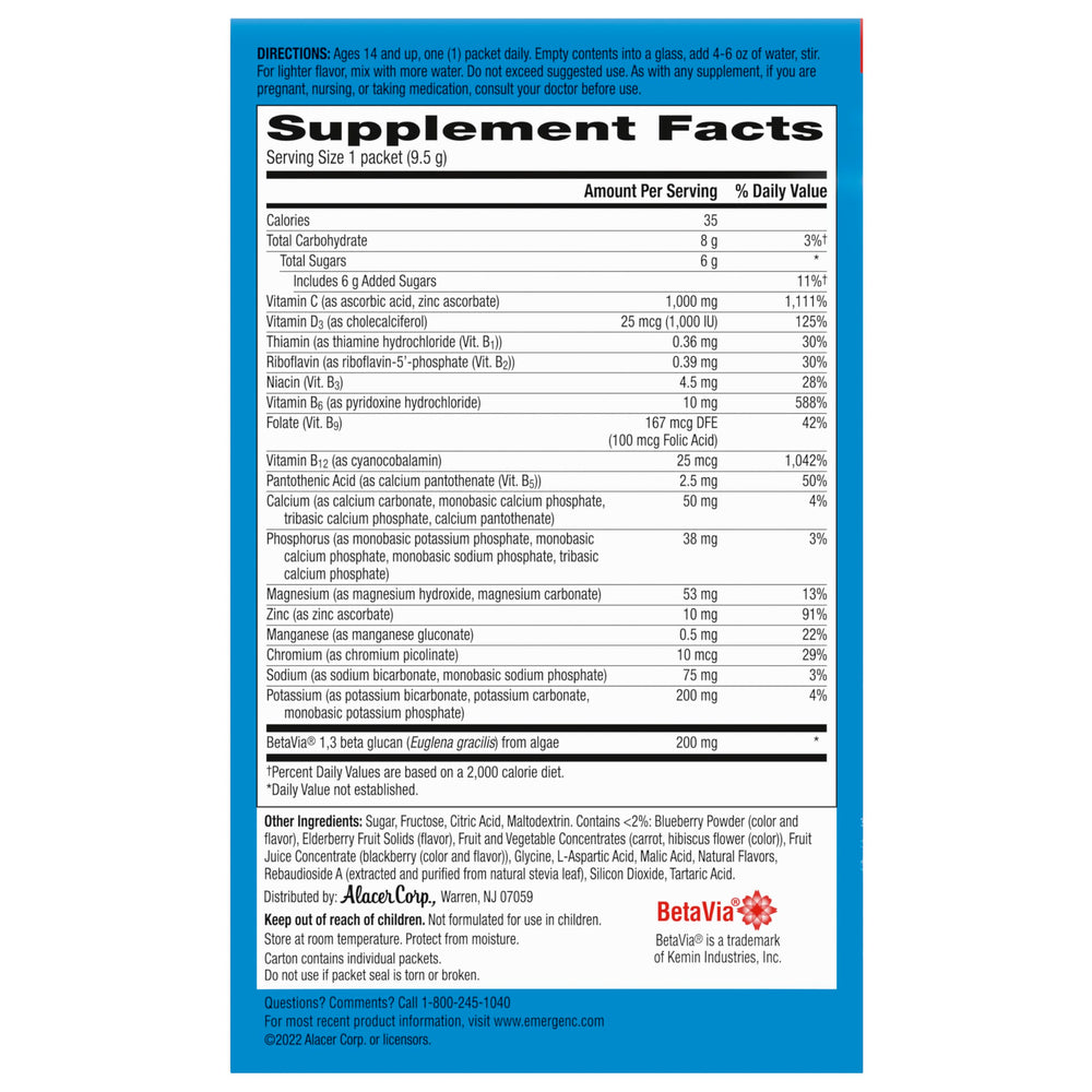 Emergen-C Daily immune support powder pairs with your morning routine.