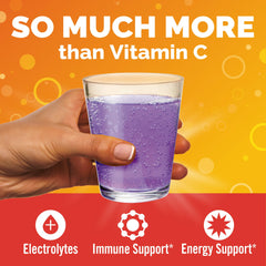 Emergen-C Elderberry bottle with packets suggests on-the-go immune support.
