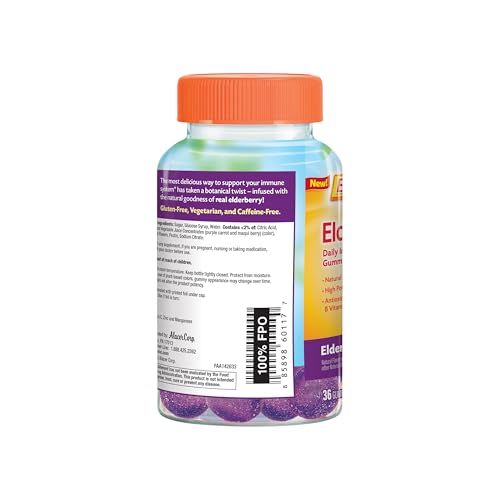 Natural flavors representation on Emergen-C Elderberry Gummies