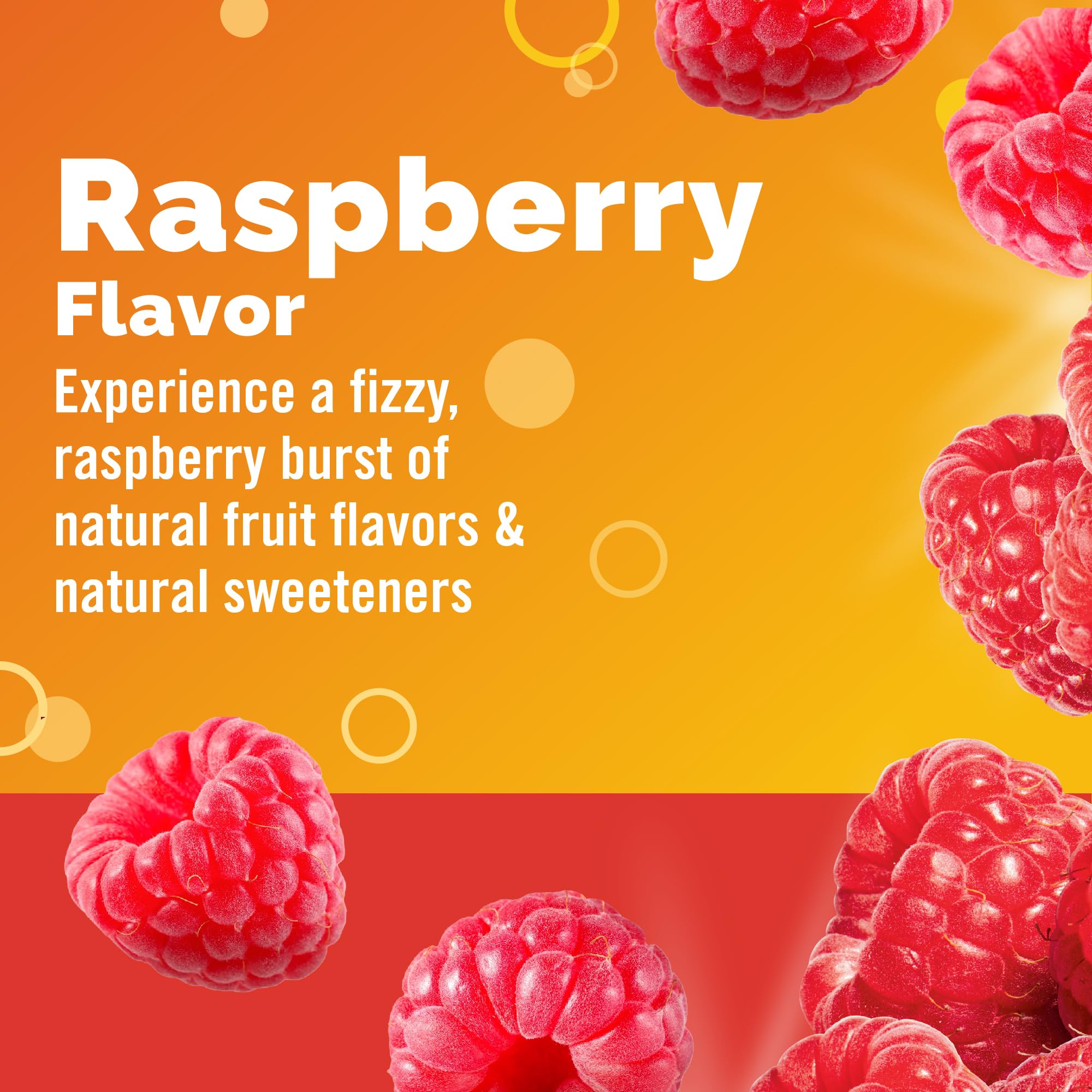 Emergen-C raspberry drink mix offers a refreshing, fruity boost