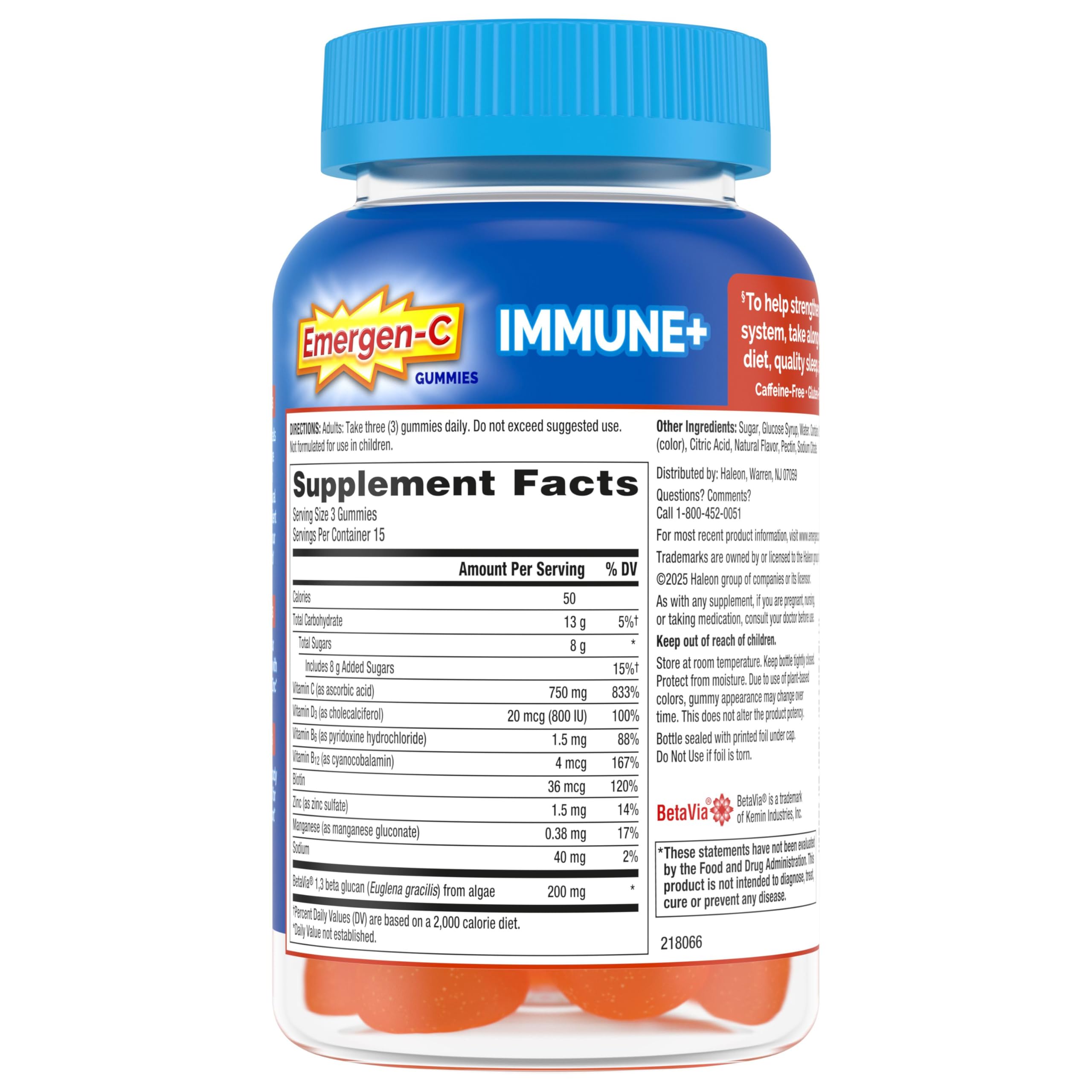 Vitamin C and antioxidants emphasis on bright label.