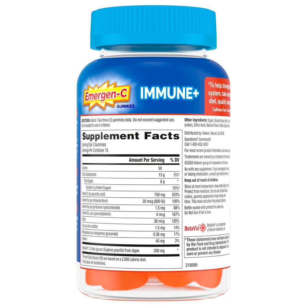 Vitamin C and antioxidants emphasis on bright label.