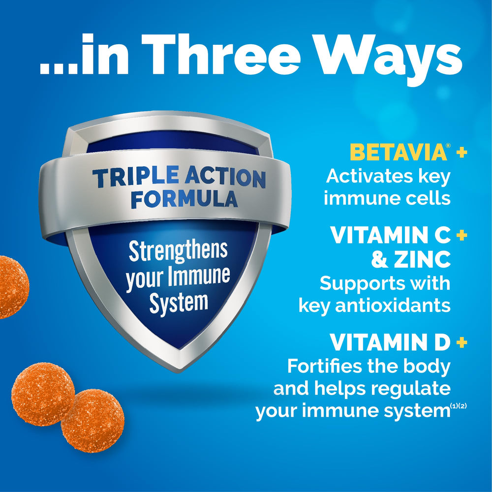 BetaVia algae ingredient visual in Emergen-C Immune+ packaging.