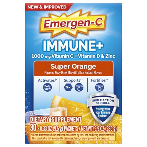 Emergen-C Immune+ travel-friendly packaging for on‑the‑go use