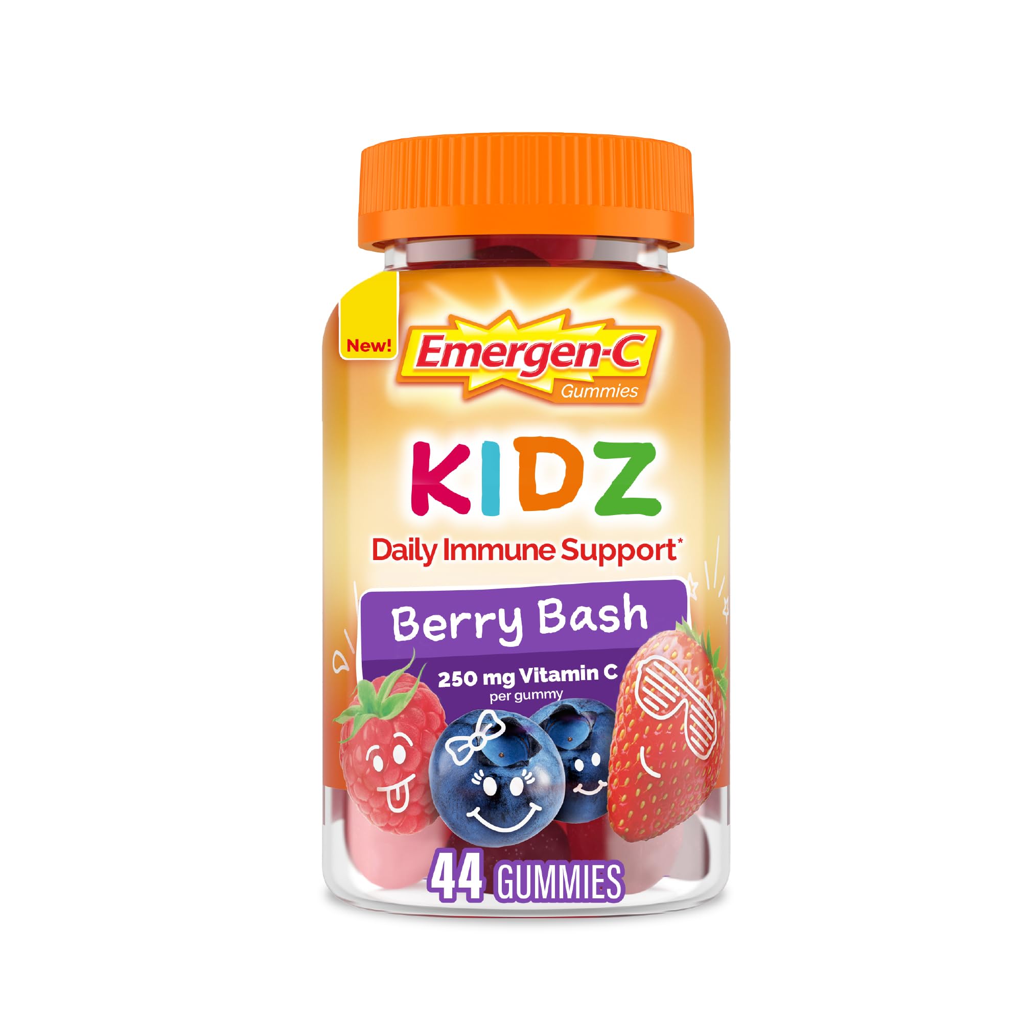 Emergen-C Kidz Berry Bash gummies bottle for daily immune support