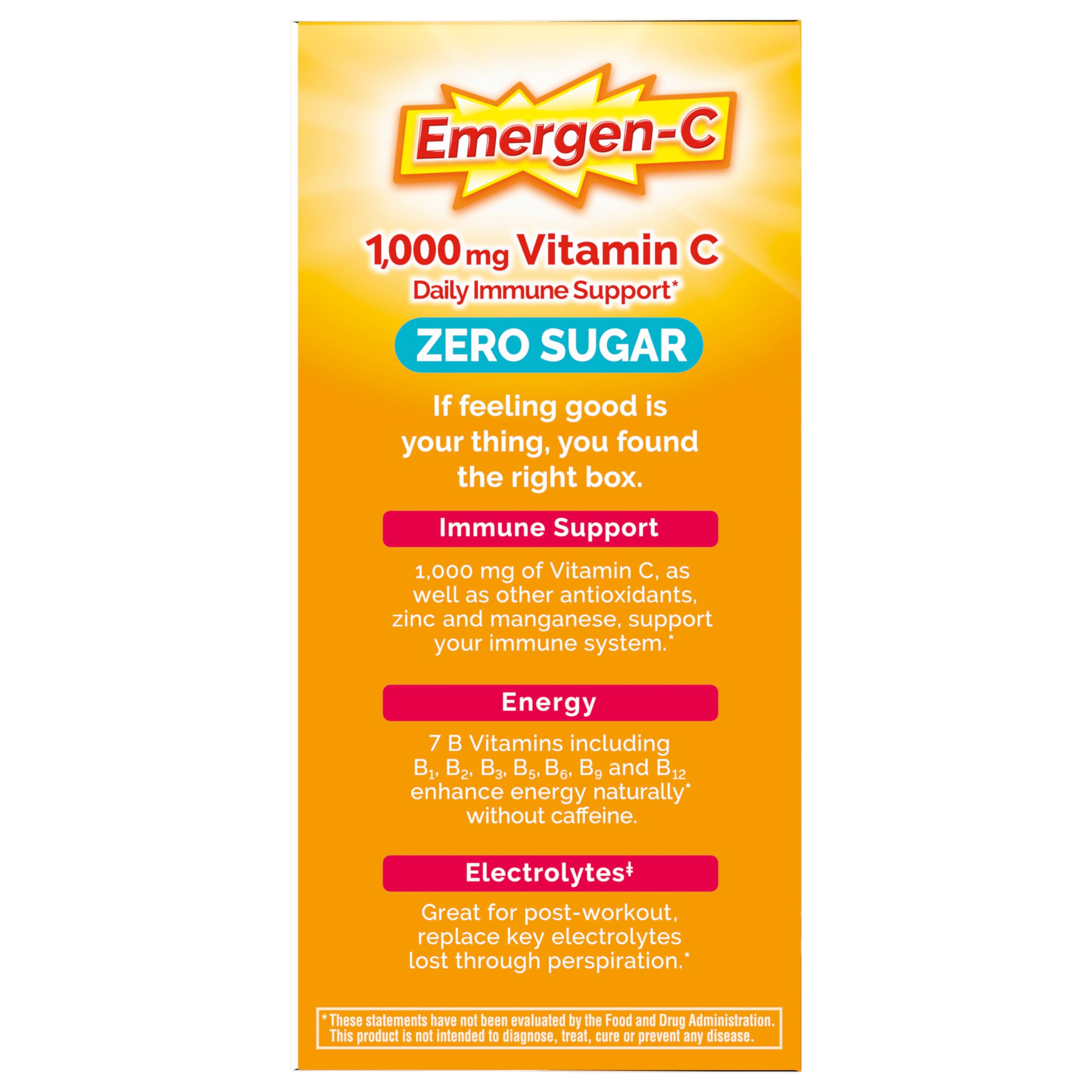 Stevia-sweetened sugar-free formulation on the label.