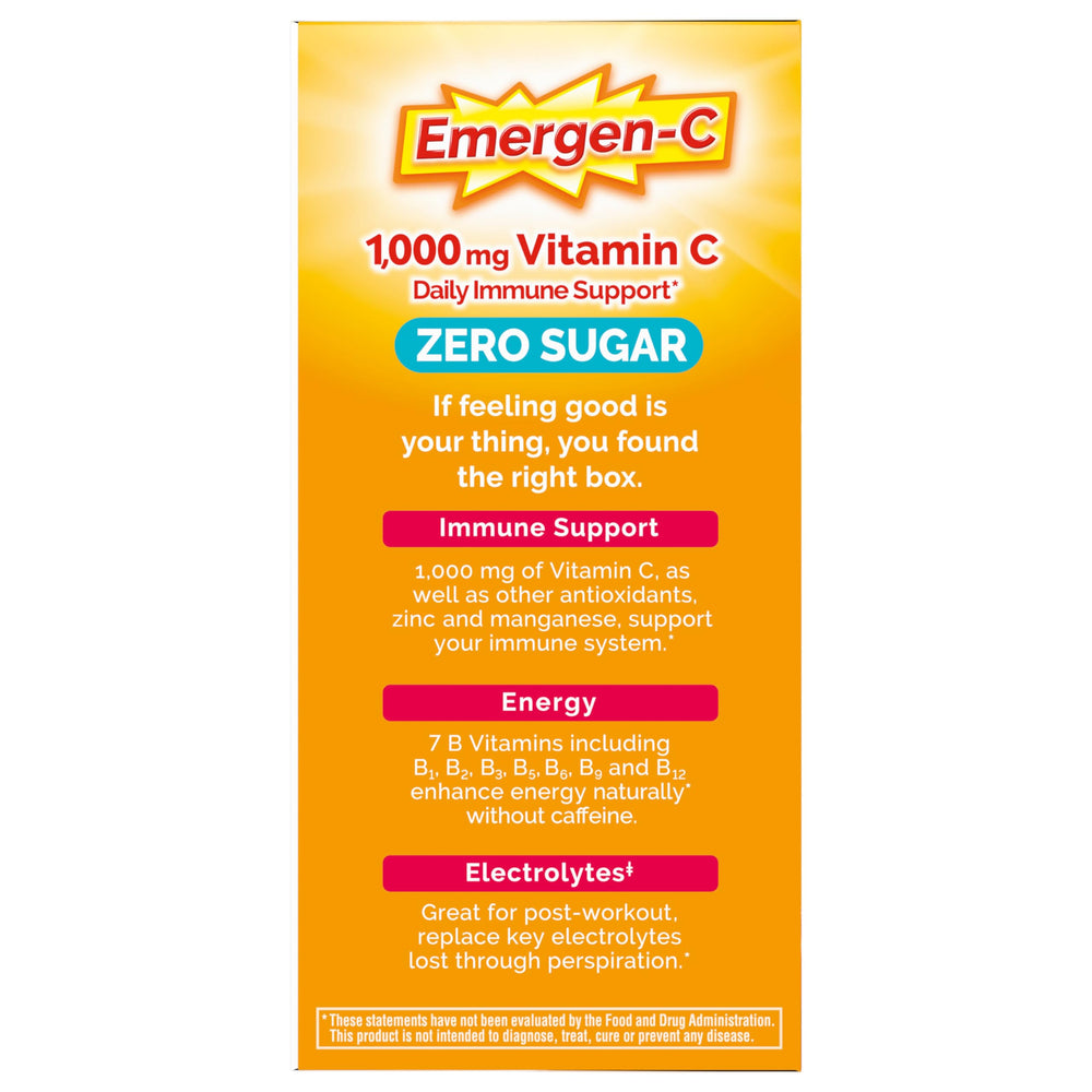 Stevia-sweetened sugar-free formulation on the label.