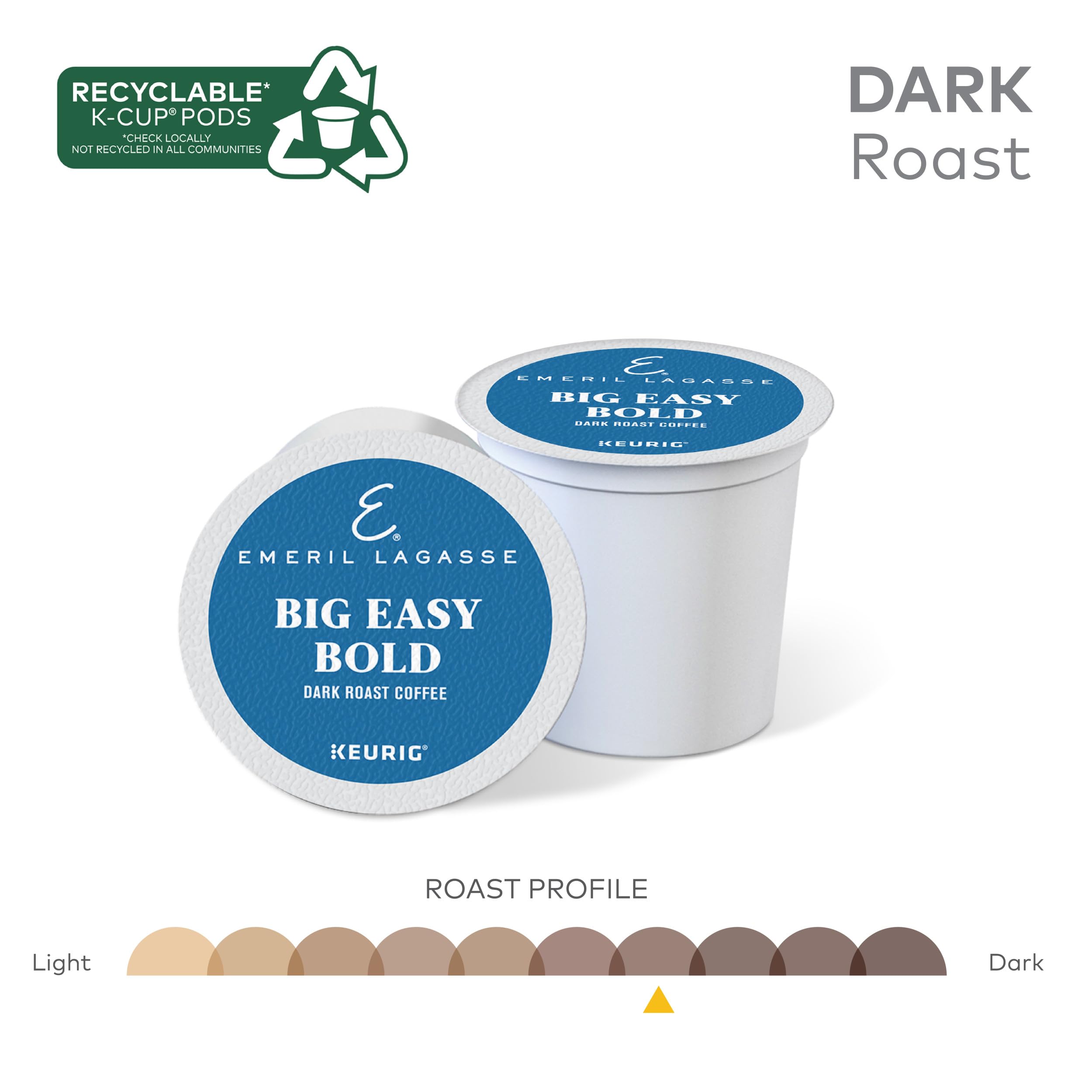 Recyclable K-Cup pods from Emeril Lagasse Big Easy Bold support convenient, eco-friendly routines