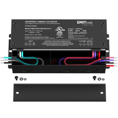 EMITEVER 60W dimmable LED driver side view showing compact profile for easy installs.