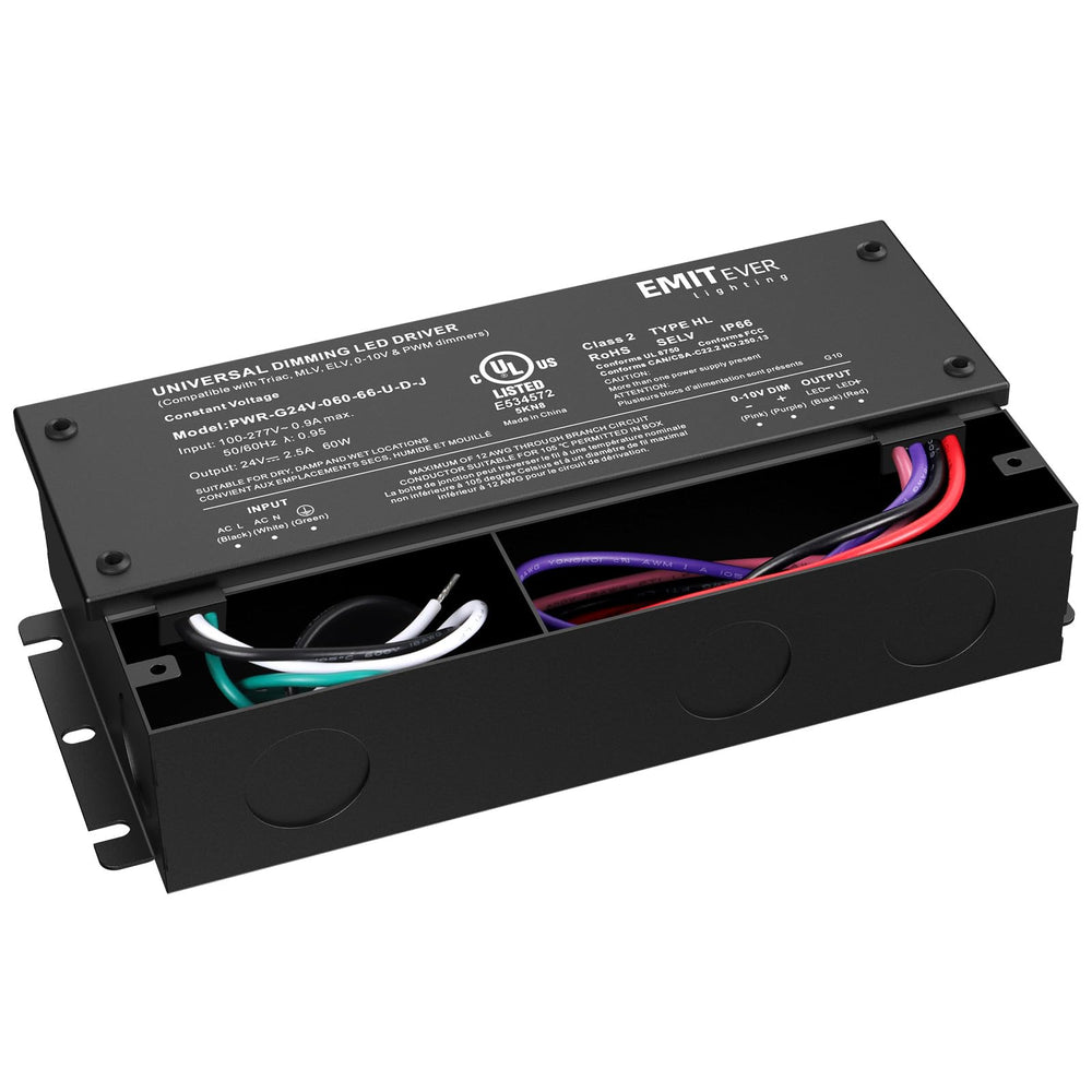 EMITEVER installation for damp locations demonstrates wiring and mounting practicality.