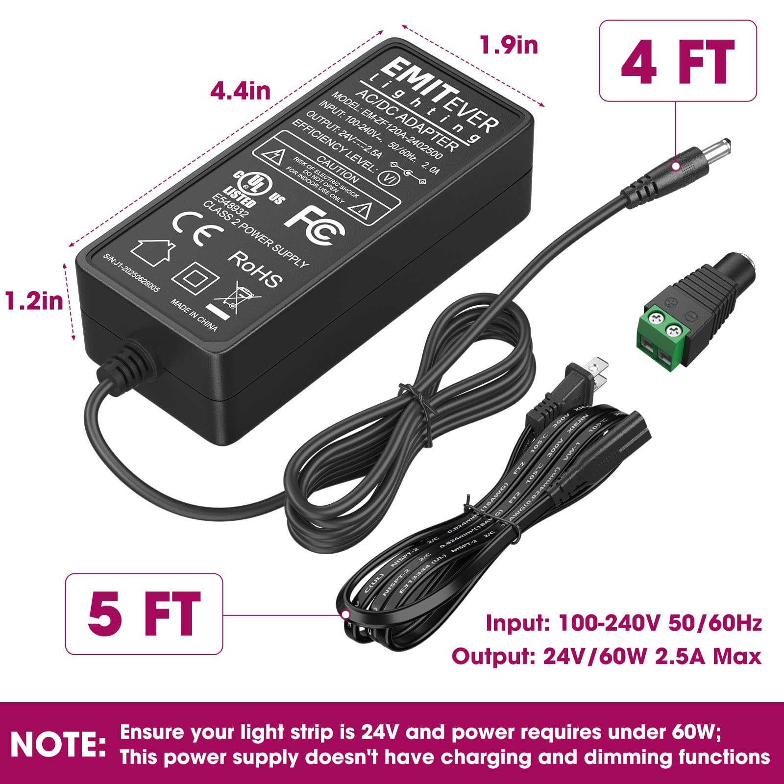 EMITEVER IP30 indoor rating for use in dry environments safely