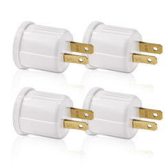 EMNOOTI outlet-to-socket adapter closeup demonstrates secure fit and reliable extra lighting.