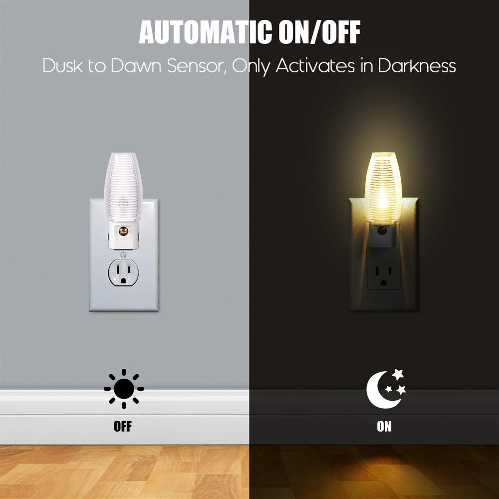 Emotionlite dusk-to-dawn sensor automatically lights up in darkness for easy navigation