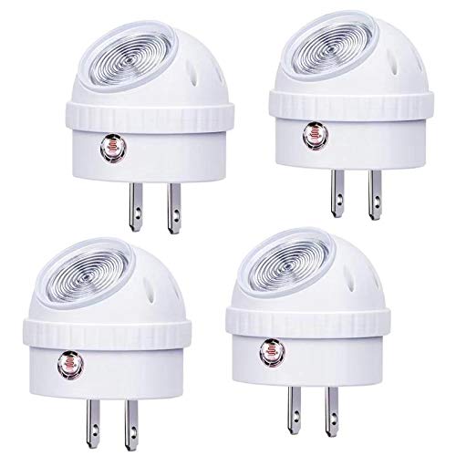Emotionlite plug-in night light with 360° swivel for flexible room lighting.