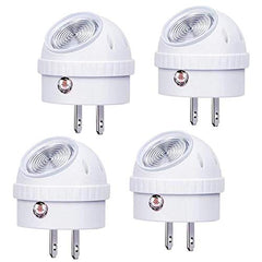 Emotionlite plug-in night light with 360° swivel for flexible room lighting.