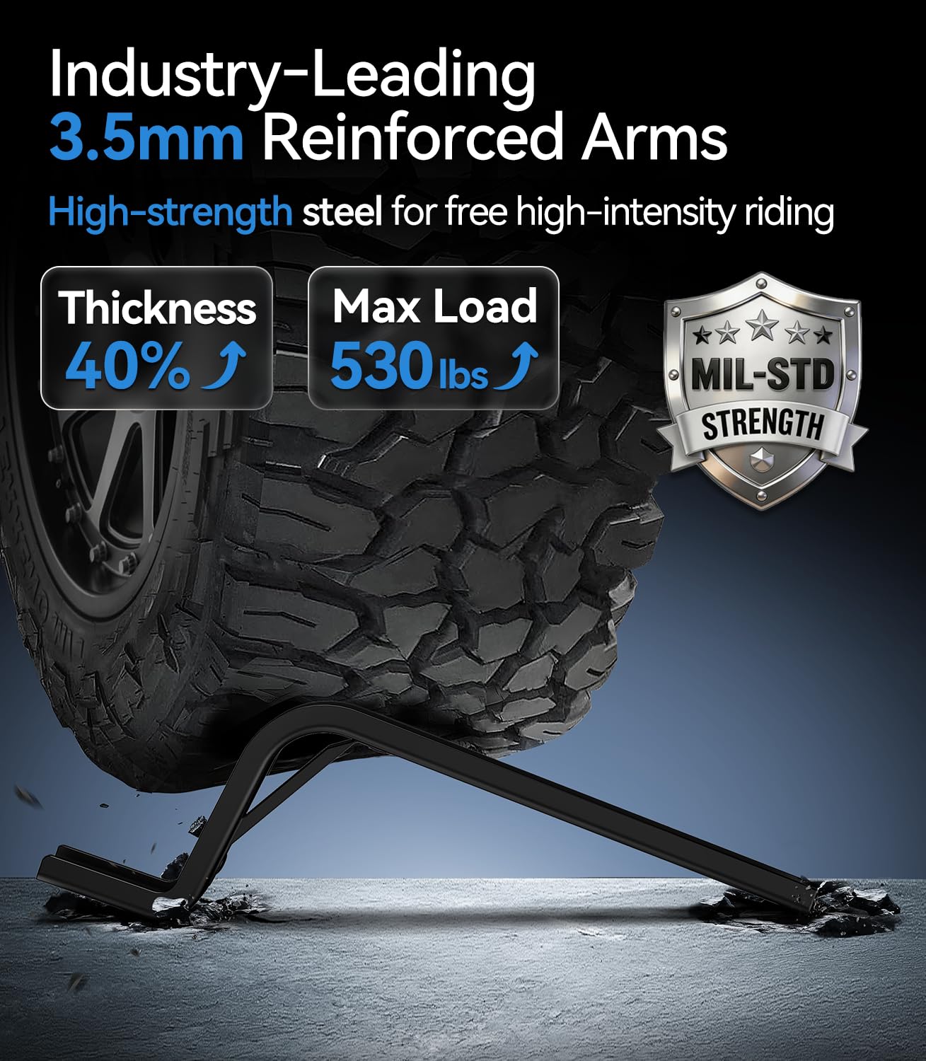 EMPATHECH anti-tip wheels help maintain balance on turns.
