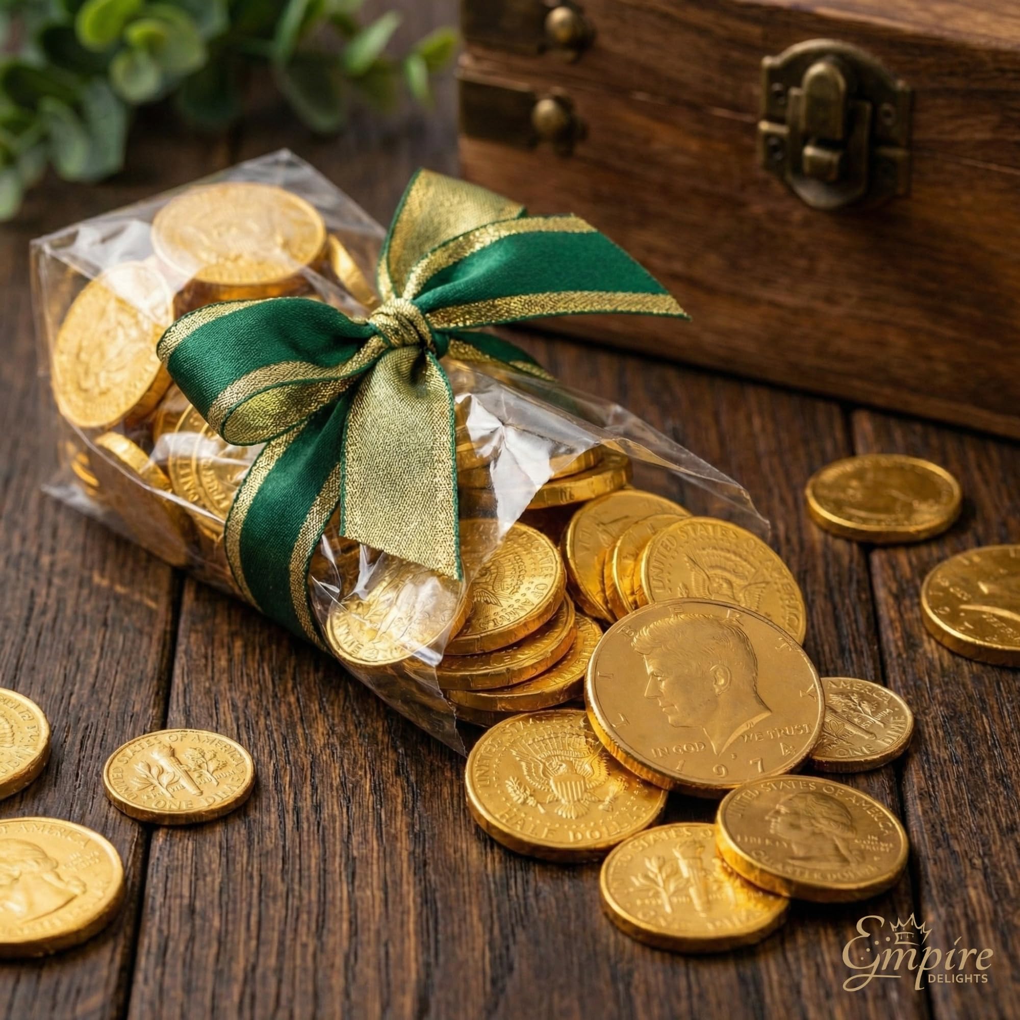 Empire Delights classroom rewards gold coins for easy sharing.