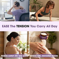 EMPURA Magnesium Lotion application on legs, smooth massage for tired limbs after workouts.